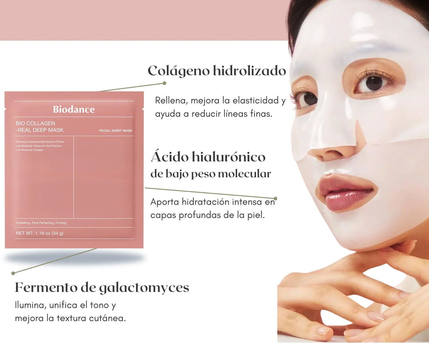 Mascarilla de Bio-Colágeno - LUNÉA SCENTS