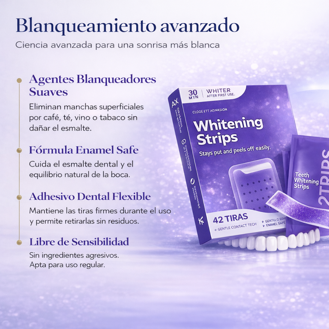Tiras Blanqueadoras Púrpura